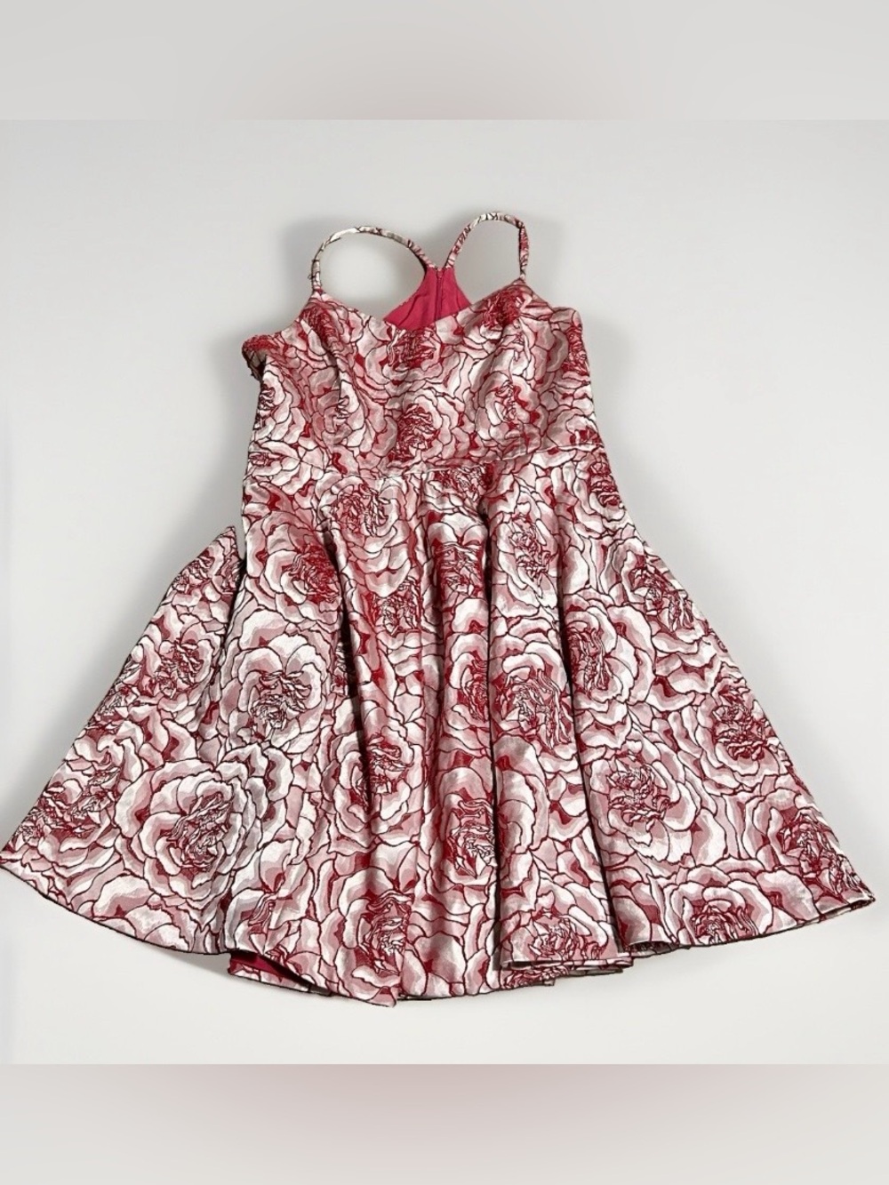 WHBM Red Rose Dress Size 16